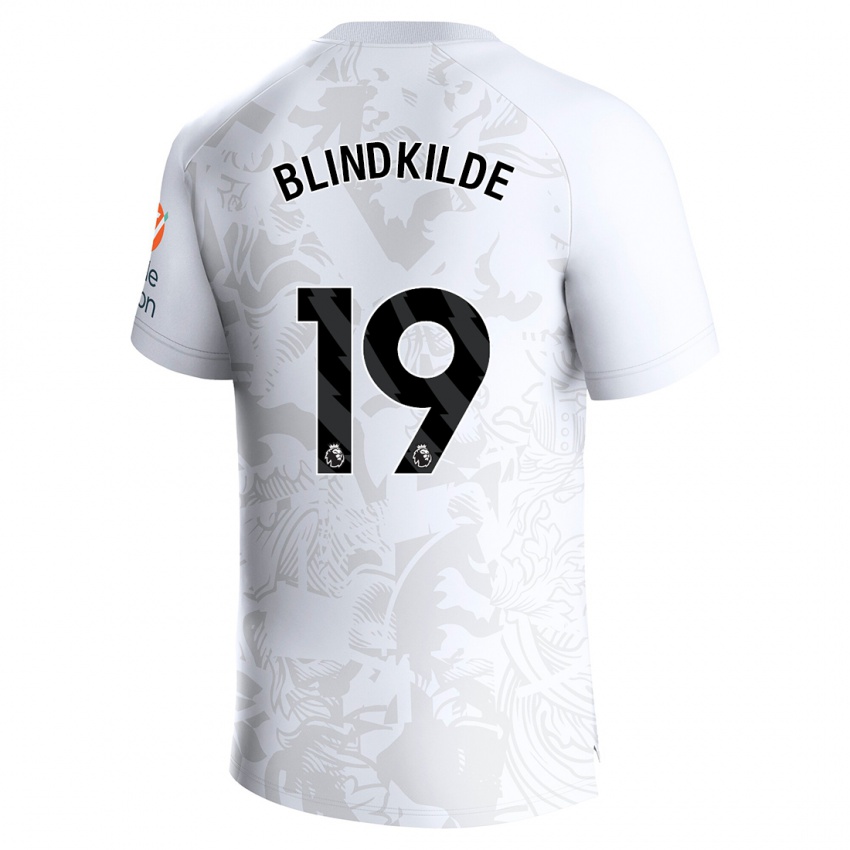 Niño Camiseta Laura Blindkilde #19 Blanco 2ª Equipación 2023/24 La Camisa Perú