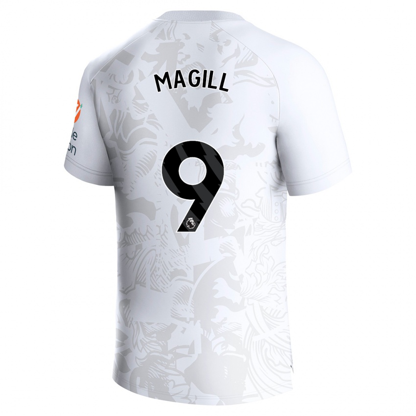 Niño Camiseta Simone Magill #9 Blanco 2ª Equipación 2023/24 La Camisa Perú