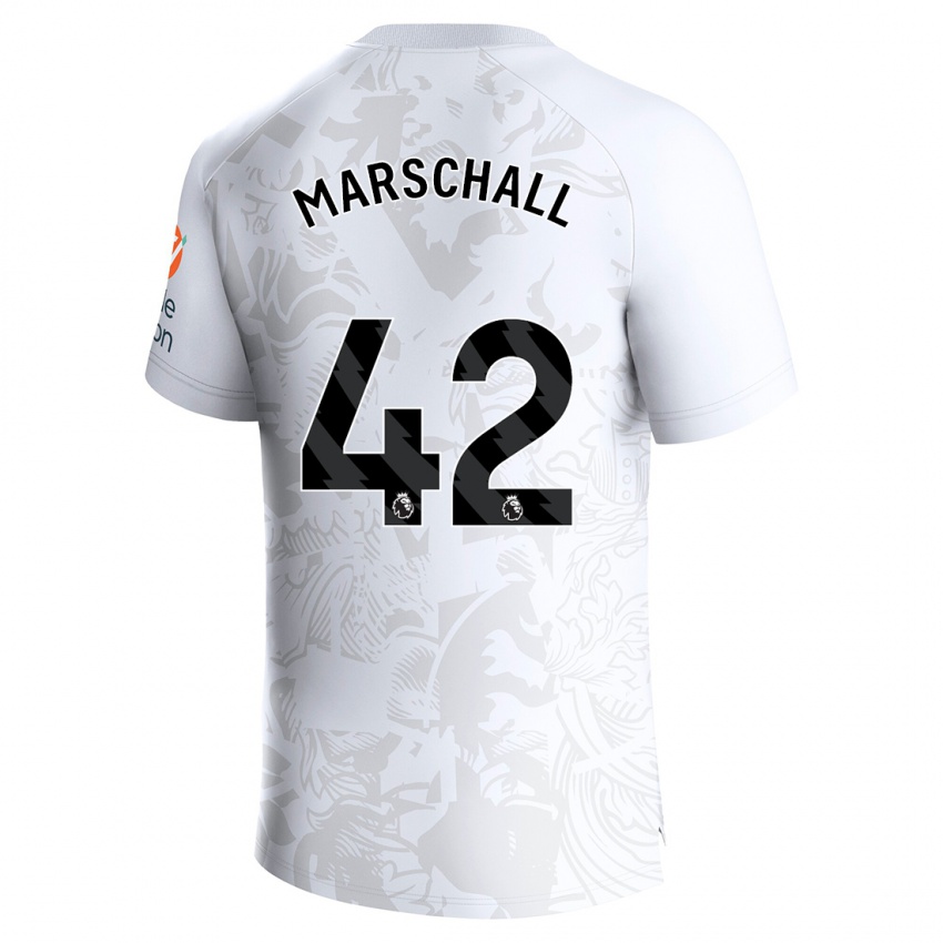 Niño Camiseta Filip Marschall #42 Blanco 2ª Equipación 2023/24 La Camisa Perú