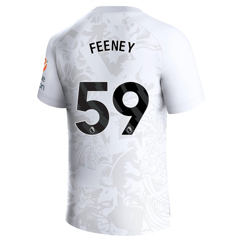 Niño Camiseta Josh Feeney #59 Blanco 2ª Equipación 2023/24 La Camisa Perú