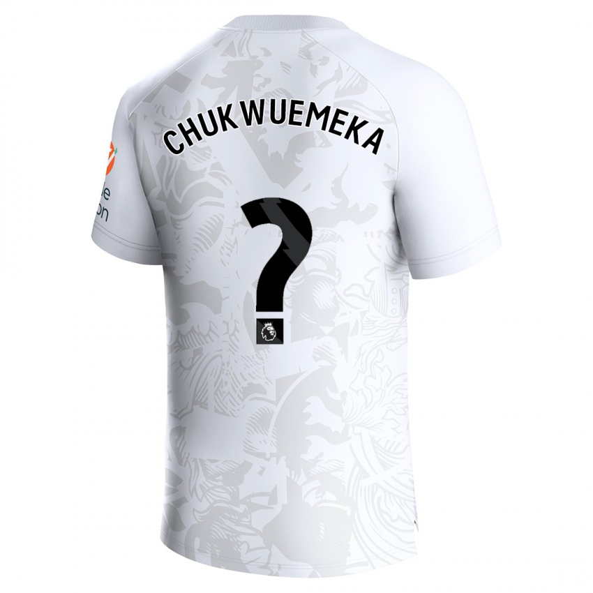 Niño Camiseta Caleb Chukwuemeka #0 Blanco 2ª Equipación 2023/24 La Camisa Perú