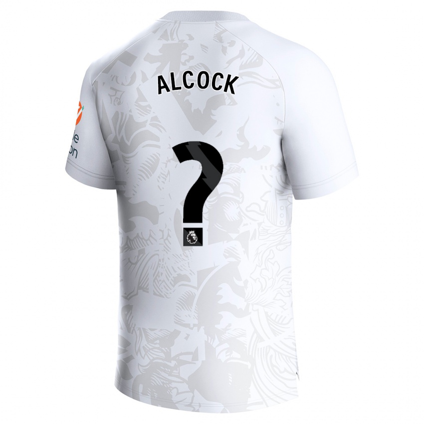 Niño Camiseta Todd Alcock #0 Blanco 2ª Equipación 2023/24 La Camisa Perú