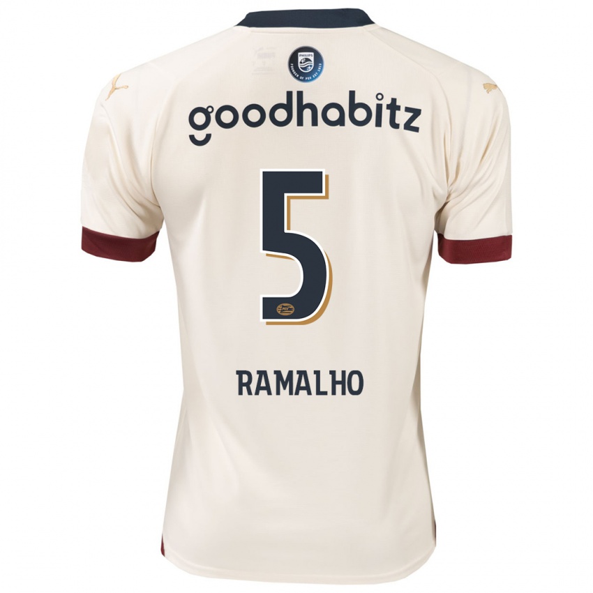 Niño Camiseta Andre Ramalho #5 Blanquecino 2ª Equipación 2023/24 La Camisa Perú