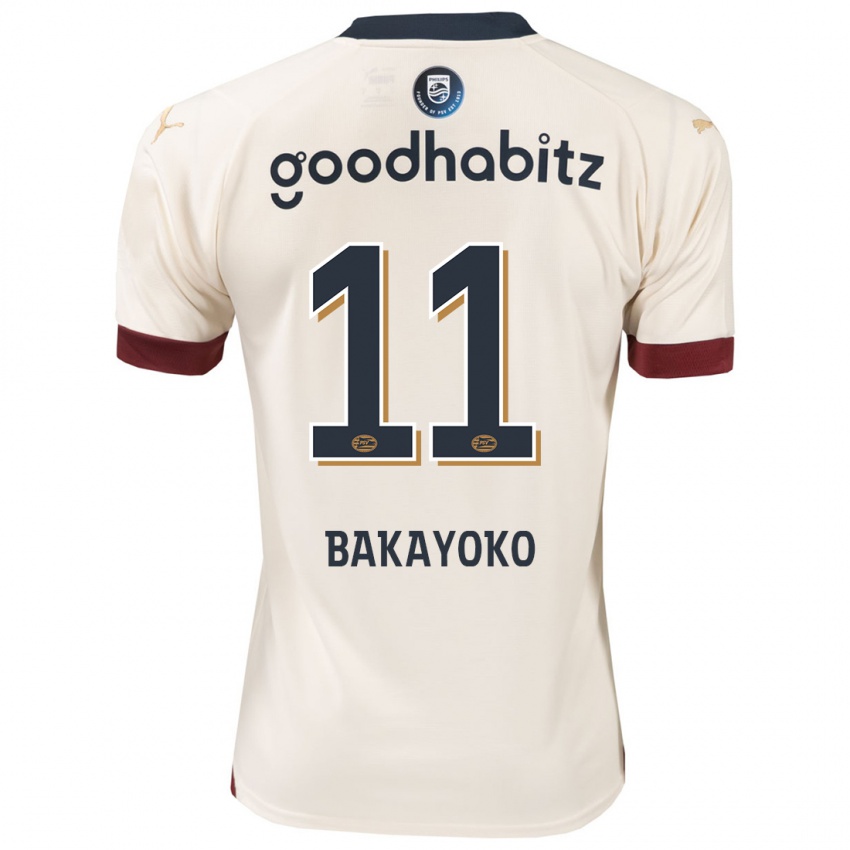 Niño Camiseta Johan Bakayoko #11 Blanquecino 2ª Equipación 2023/24 La Camisa Perú