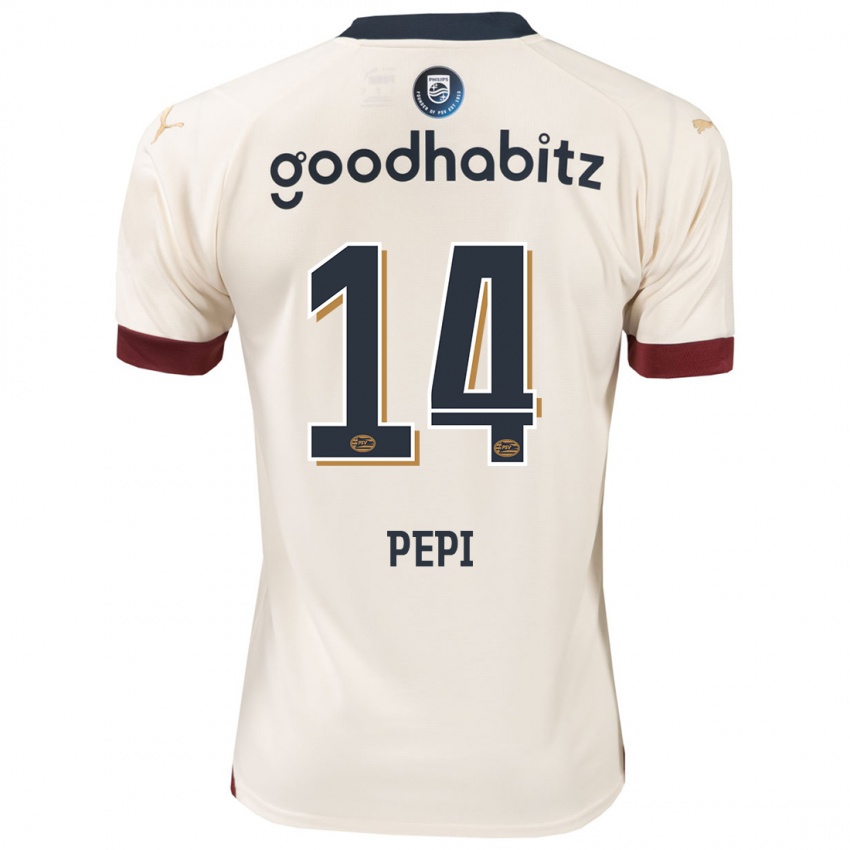 Niño Camiseta Ricardo Pepi #14 Blanquecino 2ª Equipación 2023/24 La Camisa Perú