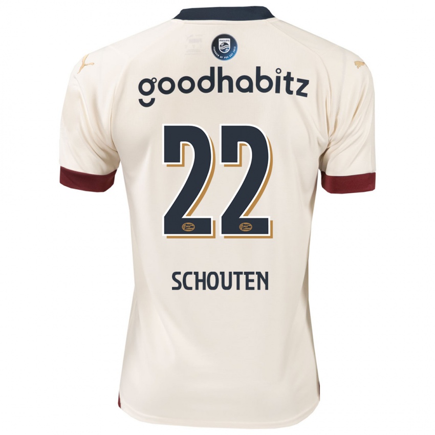 Niño Camiseta Jerdy Schouten #22 Blanquecino 2ª Equipación 2023/24 La Camisa Perú