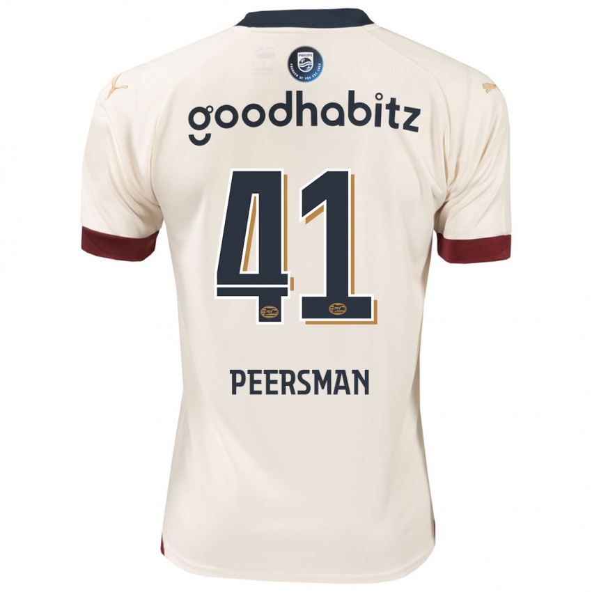 Niño Camiseta Kjell Peersman #41 Blanquecino 2ª Equipación 2023/24 La Camisa Perú