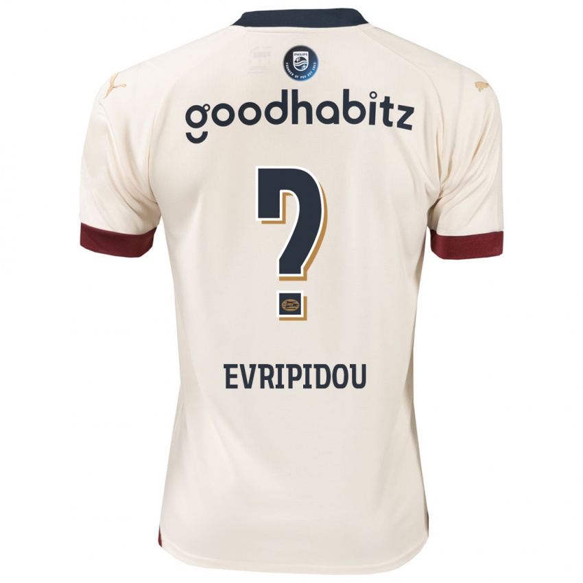 Niño Camiseta Konstantinos Evripidou #0 Blanquecino 2ª Equipación 2023/24 La Camisa Perú