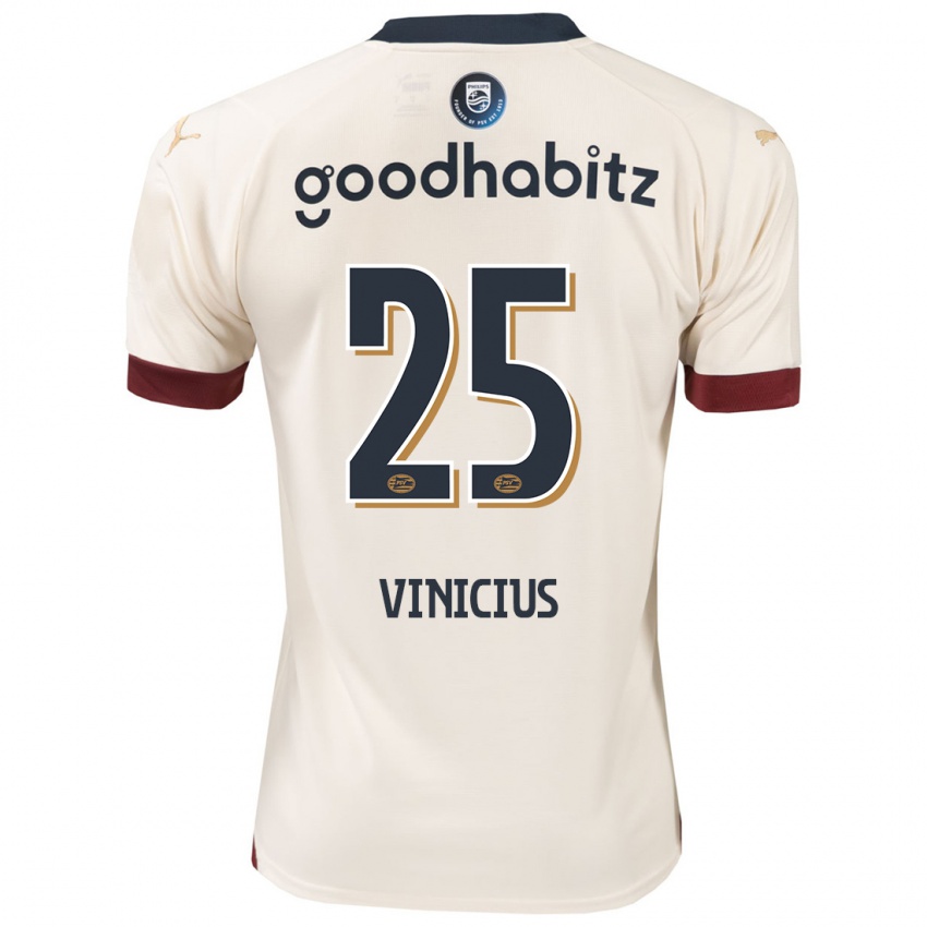 Niño Camiseta Carlos Vinicius #25 Blanquecino 2ª Equipación 2023/24 La Camisa Perú