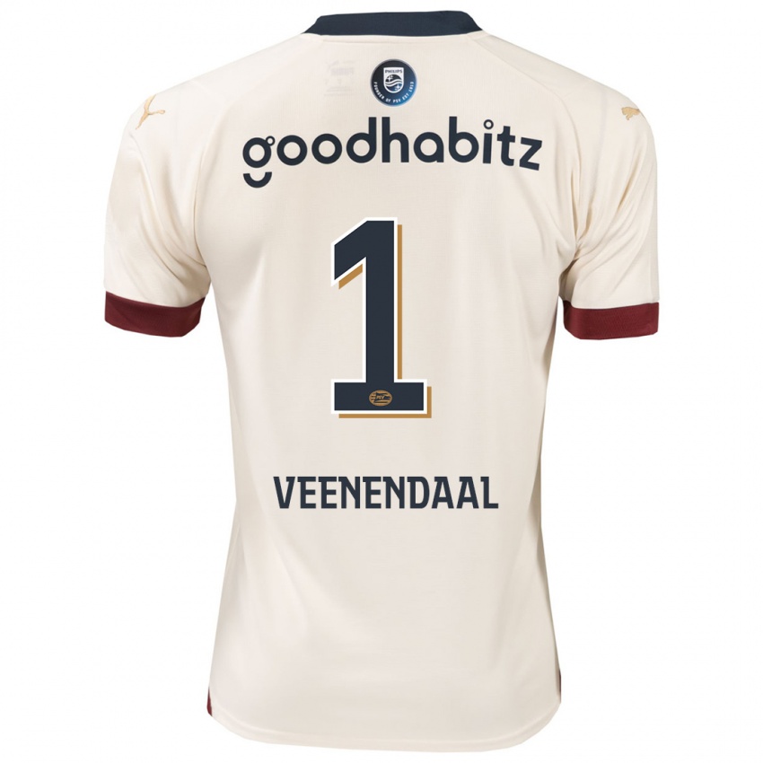 Niño Camiseta Sari Van Veenendaal #1 Blanquecino 2ª Equipación 2023/24 La Camisa Perú