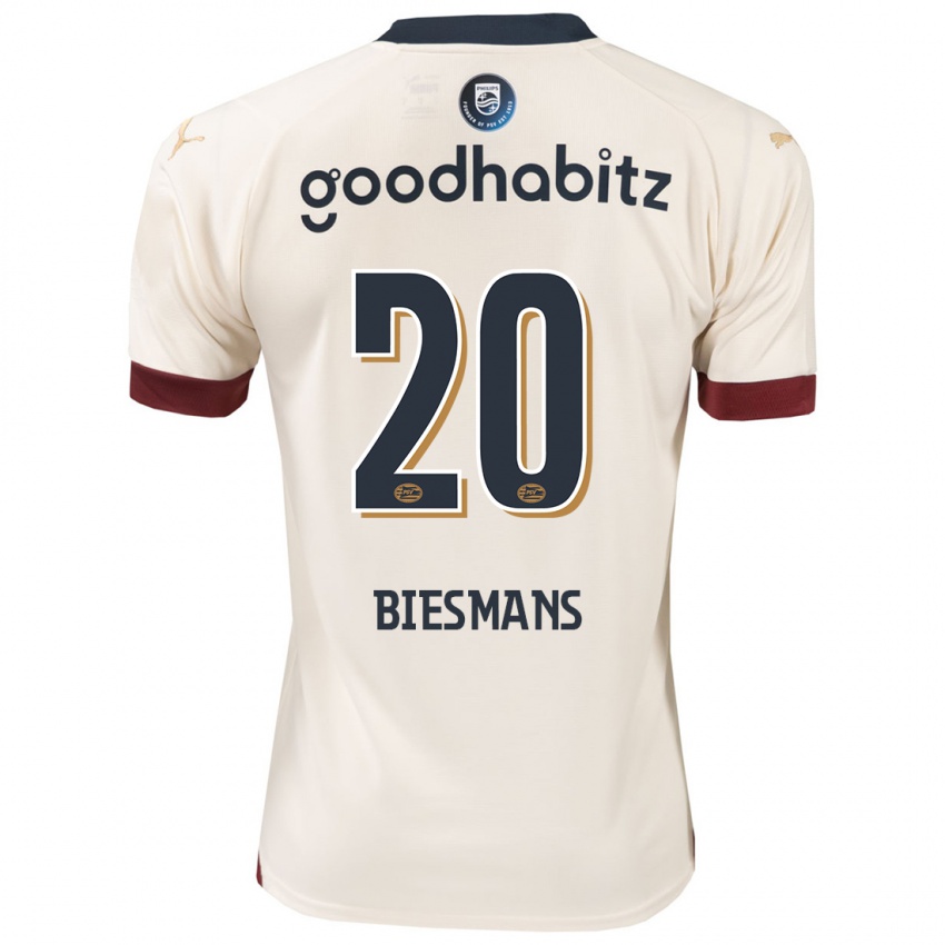 Niño Camiseta Julie Biesmans #20 Blanquecino 2ª Equipación 2023/24 La Camisa Perú