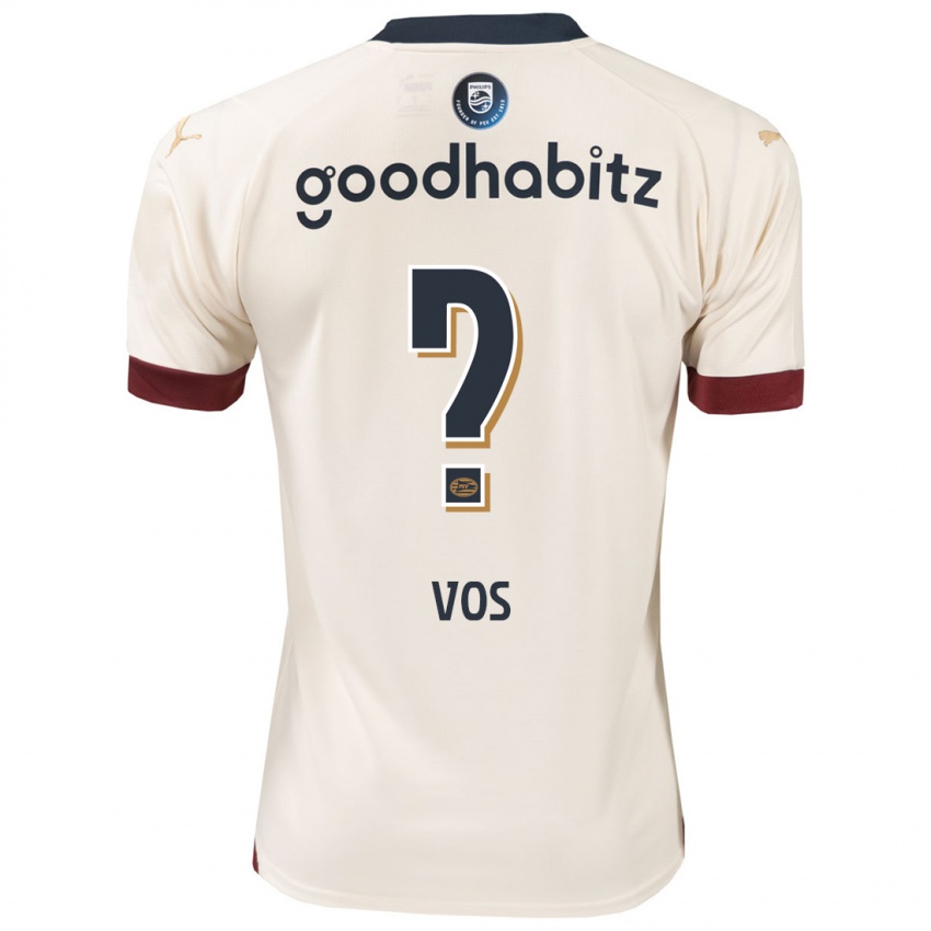 Niño Camiseta Dennis Vos #0 Blanquecino 2ª Equipación 2023/24 La Camisa Perú