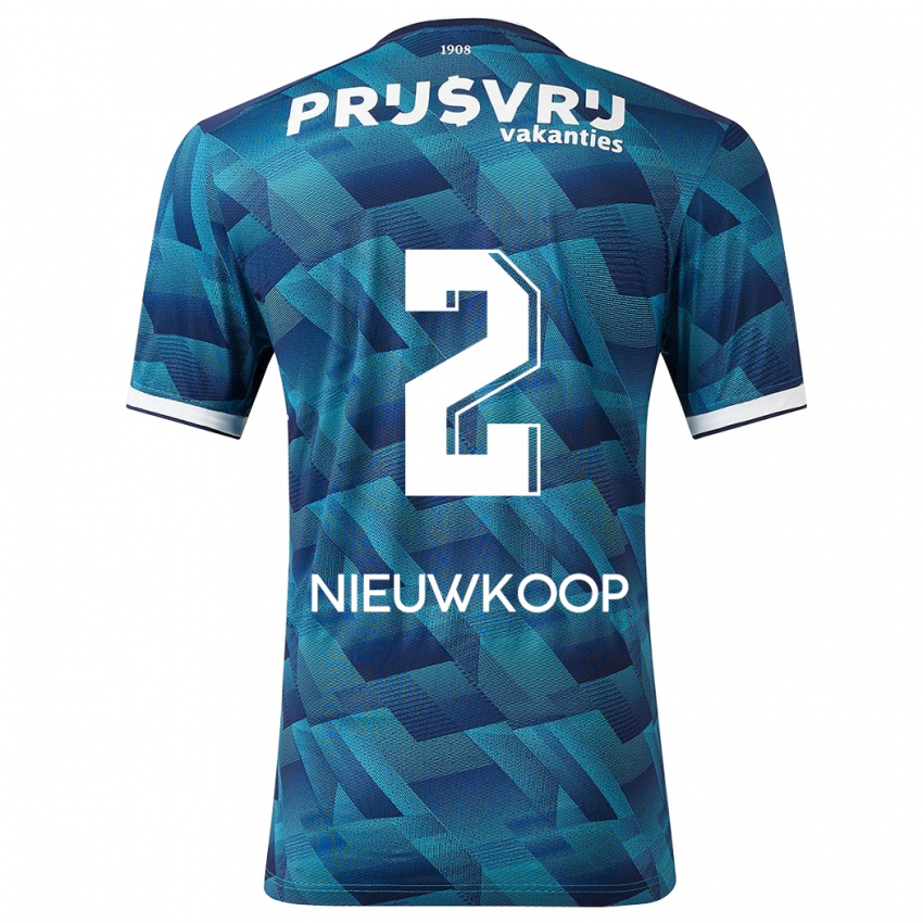 Niño Camiseta Bart Nieuwkoop #2 Azul 2ª Equipación 2023/24 La Camisa Perú