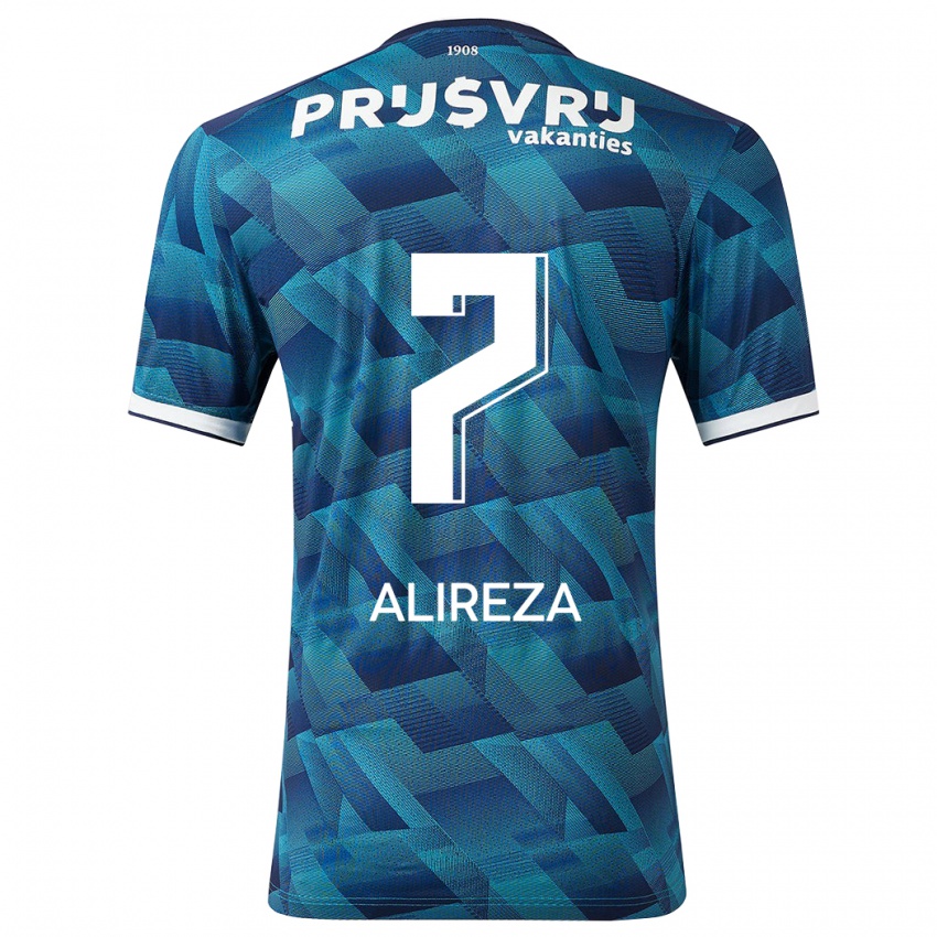 Niño Camiseta Alireza Jahanbakhsh #7 Azul 2ª Equipación 2023/24 La Camisa Perú