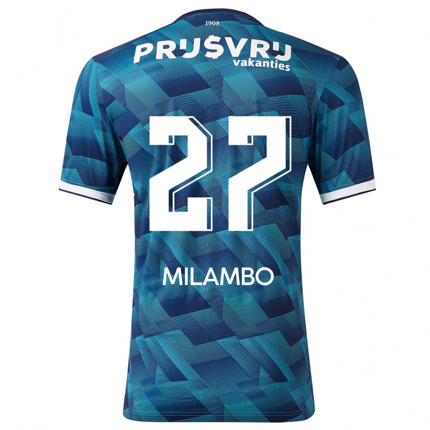 Niño Camiseta Antoni Milambo #27 Azul 2ª Equipación 2023/24 La Camisa Perú