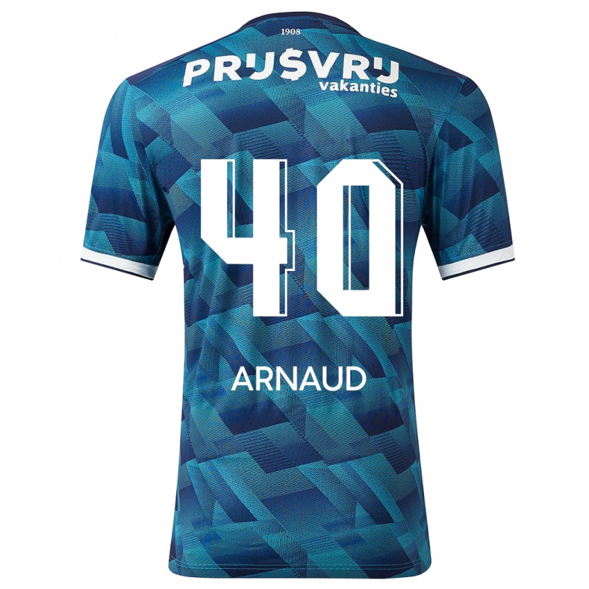 Niño Camiseta Lugene Arnaud #40 Azul 2ª Equipación 2023/24 La Camisa Perú