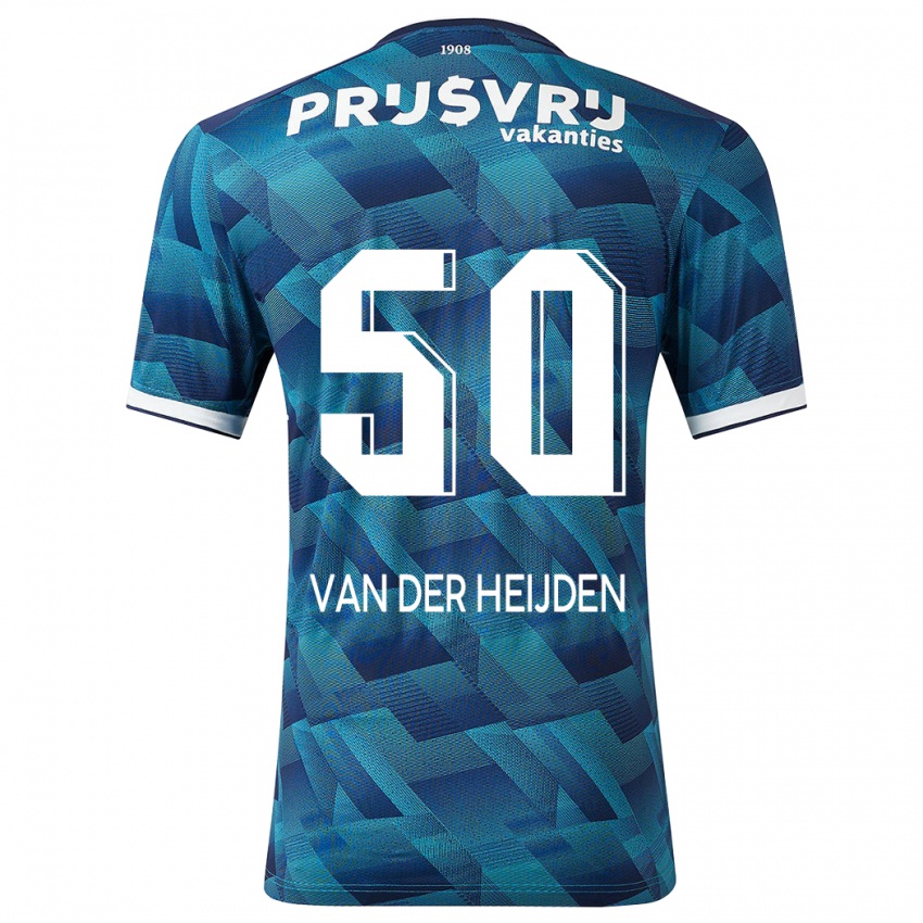 Niño Camiseta Delano Van Der Heijden #50 Azul 2ª Equipación 2023/24 La Camisa Perú