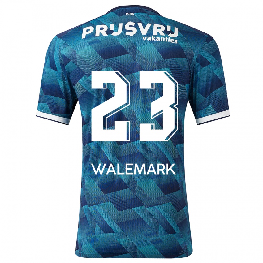 Niño Camiseta Patrik Walemark #23 Azul 2ª Equipación 2023/24 La Camisa Perú