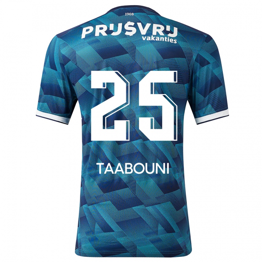 Niño Camiseta Mohamed Taabouni #25 Azul 2ª Equipación 2023/24 La Camisa Perú