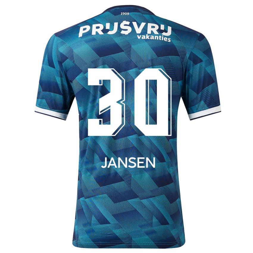 Niño Camiseta Thijs Jansen #30 Azul 2ª Equipación 2023/24 La Camisa Perú