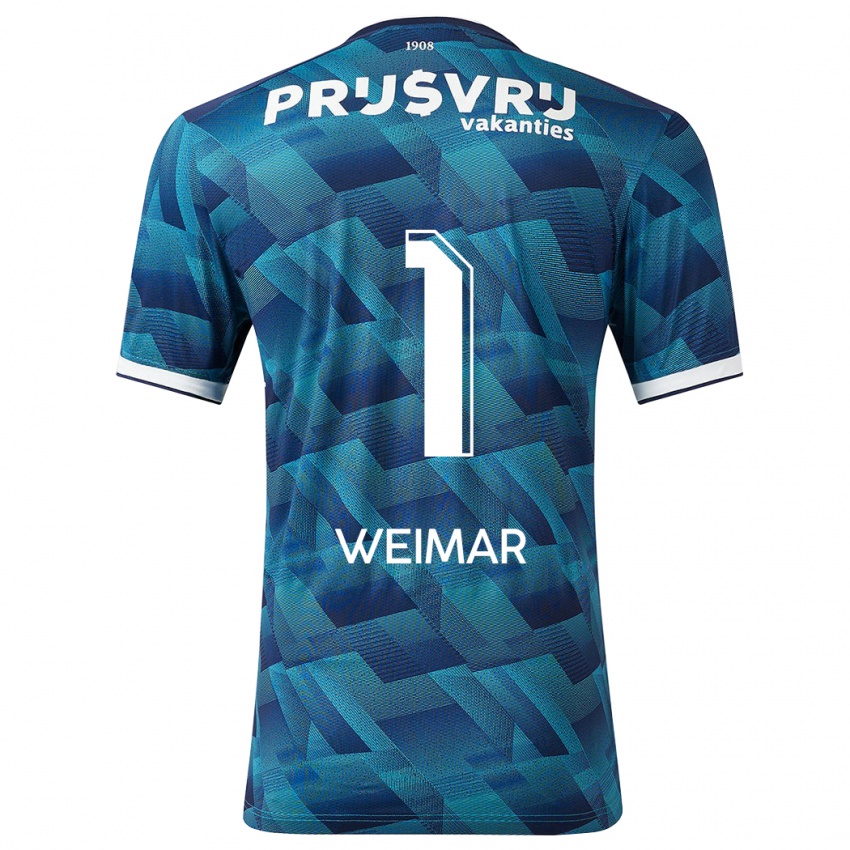 Niño Camiseta Jacintha Weimar #1 Azul 2ª Equipación 2023/24 La Camisa Perú