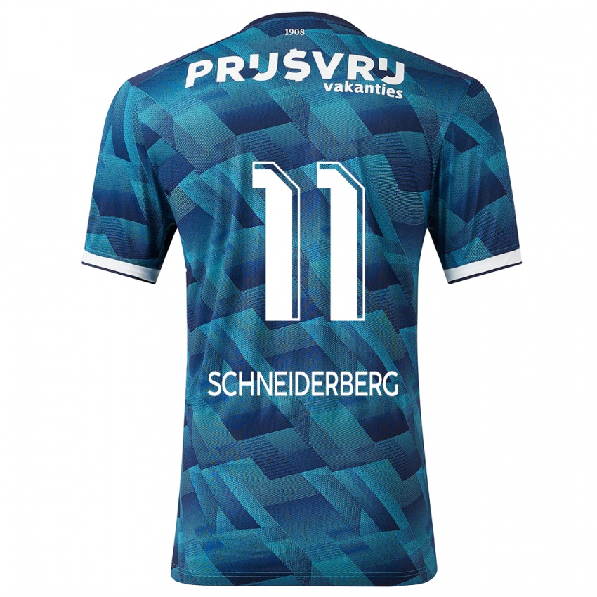 Niño Camiseta July Schneiderberg #11 Azul 2ª Equipación 2023/24 La Camisa Perú