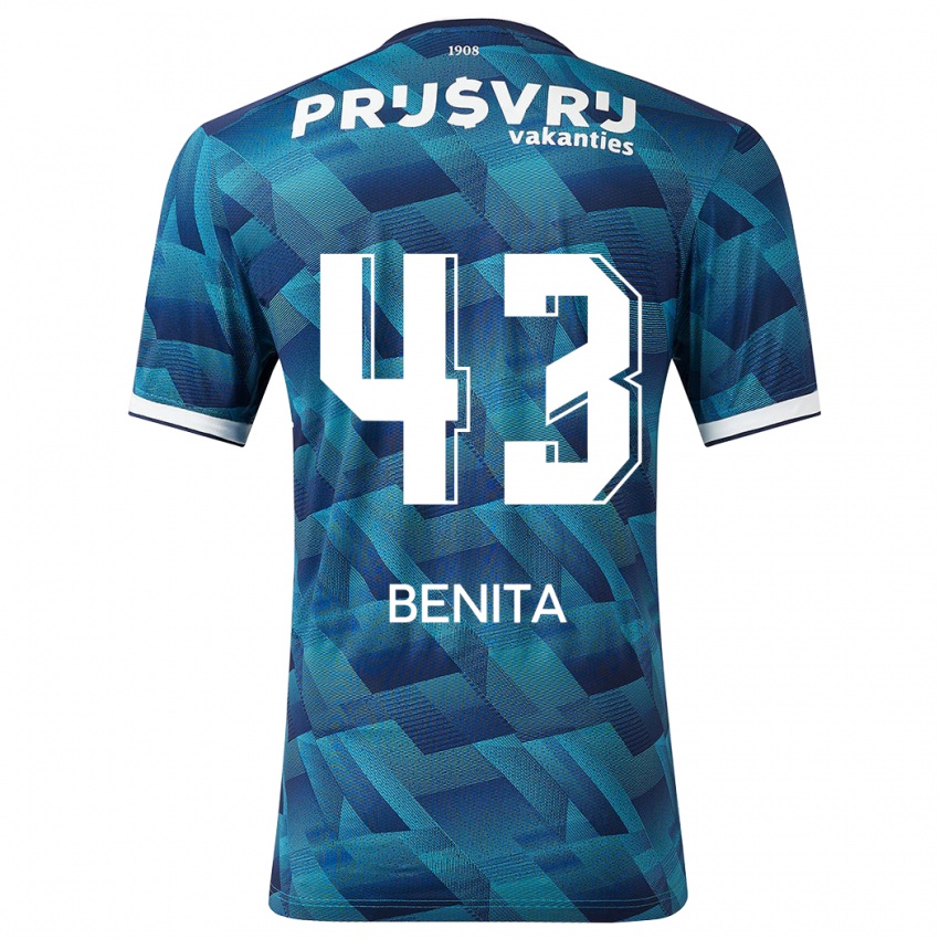 Niño Camiseta Mimeirhel Benita #43 Azul 2ª Equipación 2023/24 La Camisa Perú