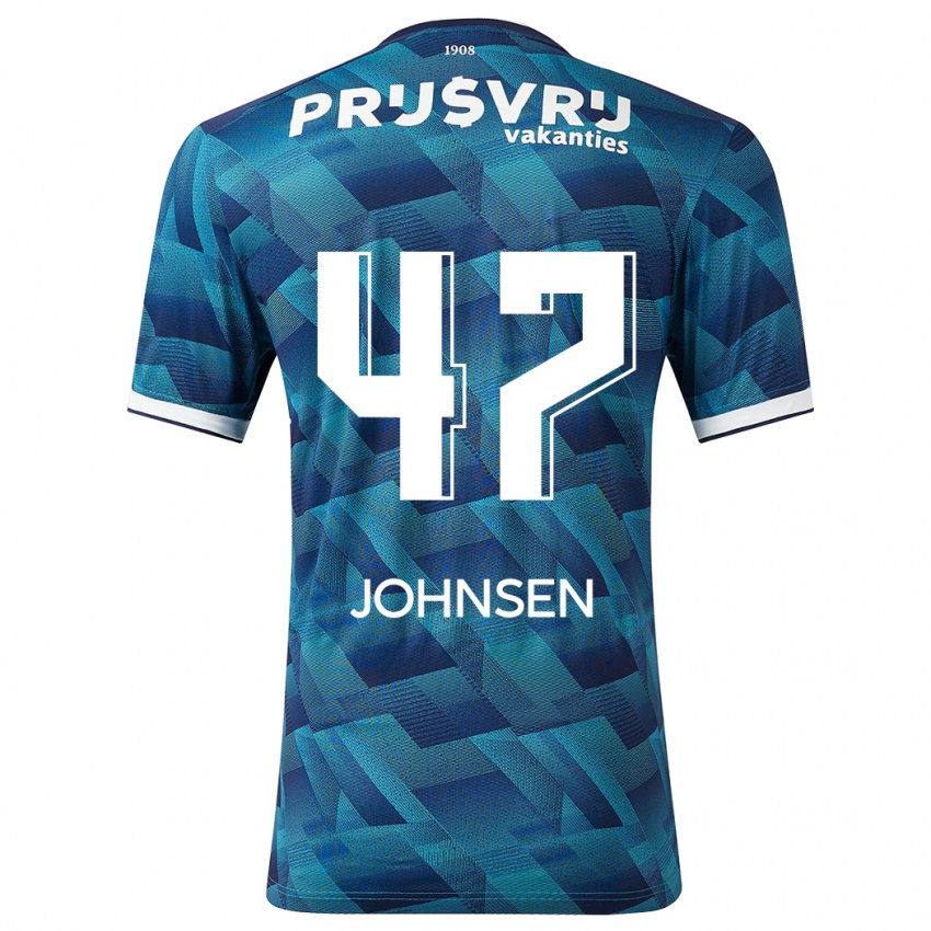 Niño Camiseta Mikael Torset Johnsen #47 Azul 2ª Equipación 2023/24 La Camisa Perú