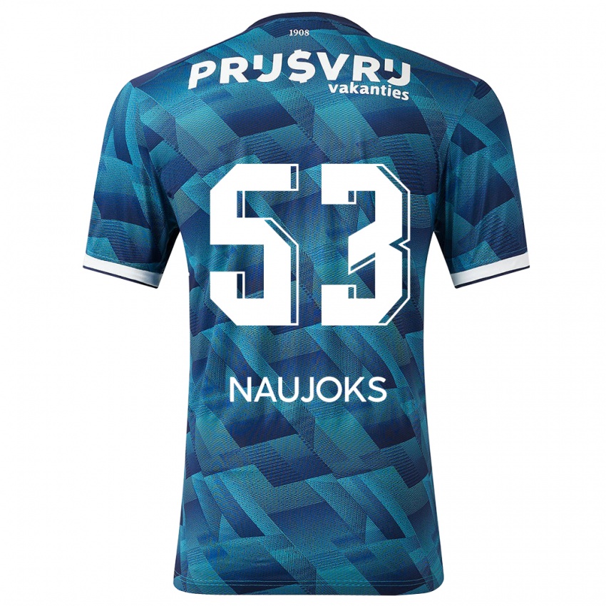 Niño Camiseta Noah Naujoks #53 Azul 2ª Equipación 2023/24 La Camisa Perú