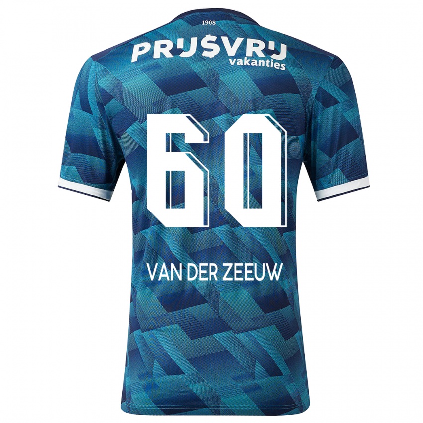 Niño Camiseta Twan Van Der Zeeuw #60 Azul 2ª Equipación 2023/24 La Camisa Perú