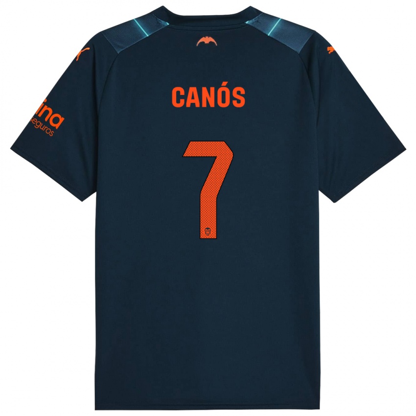 Niño Camiseta Sergi Canós #7 Azul Marino 2ª Equipación 2023/24 La Camisa Perú