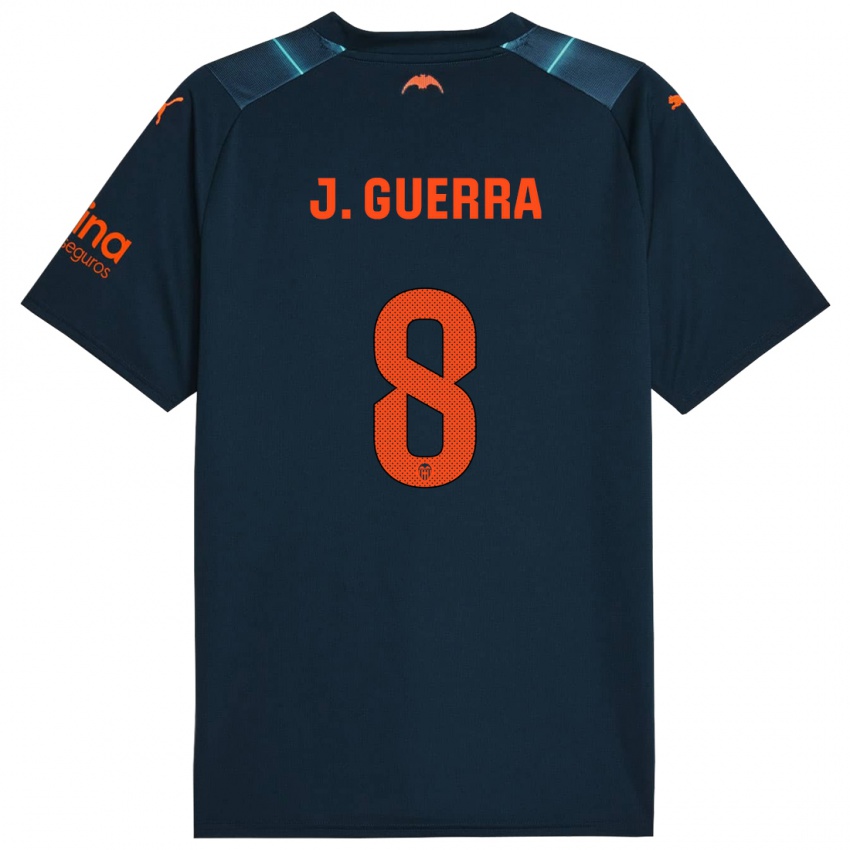 Niño Camiseta Javi Guerra #8 Azul Marino 2ª Equipación 2023/24 La Camisa Perú