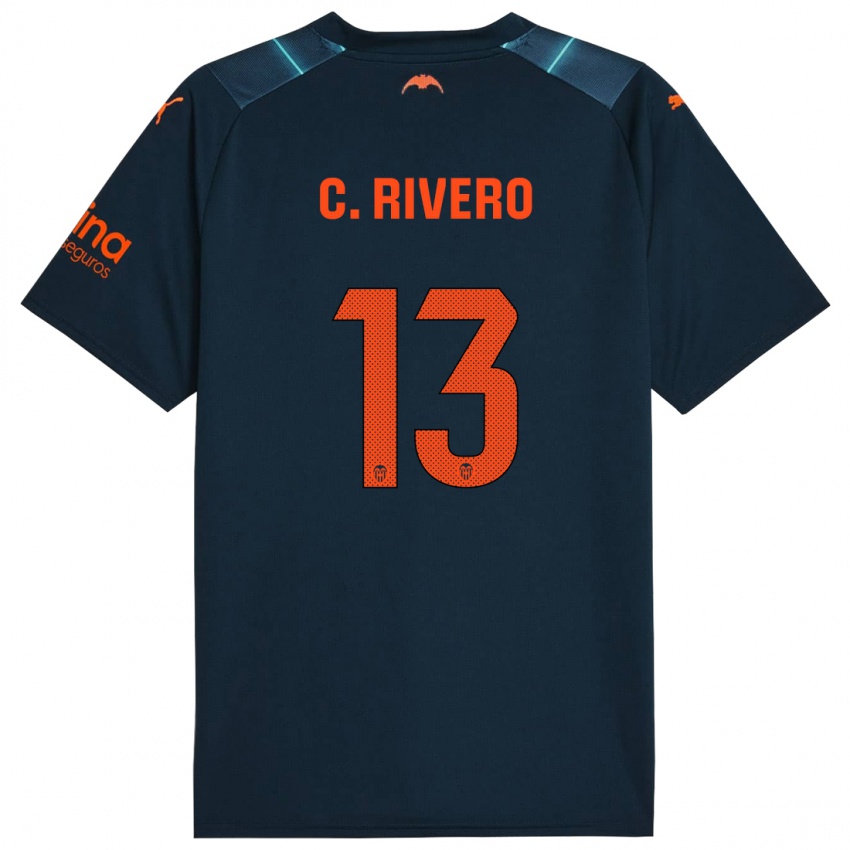 Niño Camiseta Cristian Rivero #13 Azul Marino 2ª Equipación 2023/24 La Camisa Perú