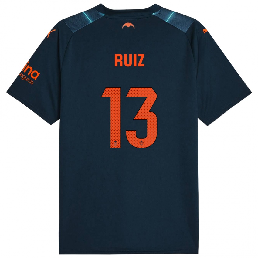 Niño Camiseta Nil Ruiz #13 Azul Marino 2ª Equipación 2023/24 La Camisa Perú