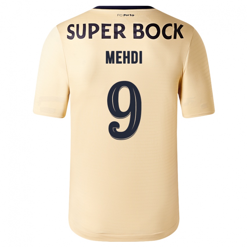 Niño Camiseta Mehdi Taremi #9 Beige-Dorado 2ª Equipación 2023/24 La Camisa Perú