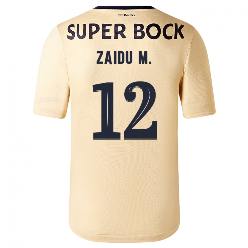 Niño Camiseta Zaidu #12 Beige-Dorado 2ª Equipación 2023/24 La Camisa Perú