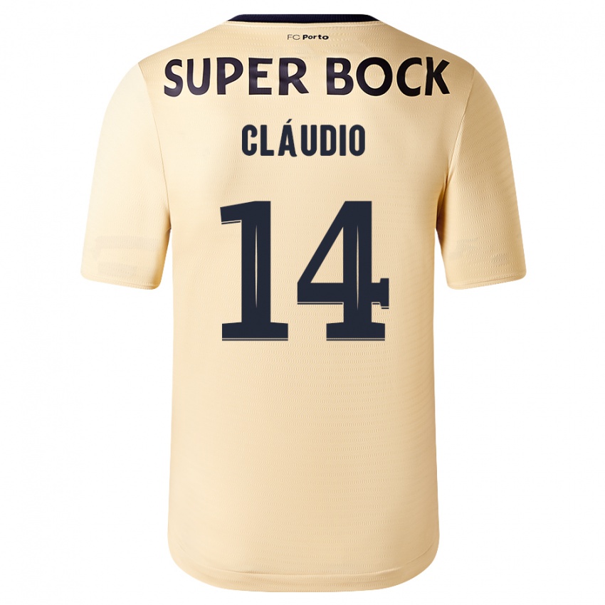 Niño Camiseta Claudio Ramos #14 Beige-Dorado 2ª Equipación 2023/24 La Camisa Perú