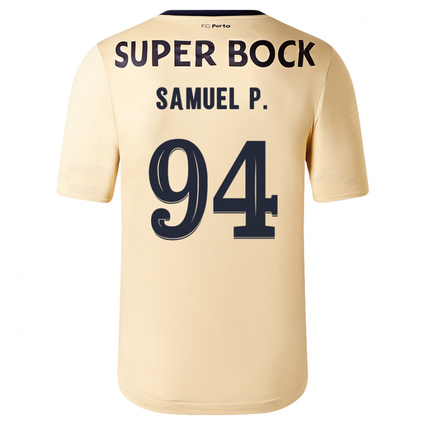 Niño Camiseta Samuel #94 Beige-Dorado 2ª Equipación 2023/24 La Camisa Perú