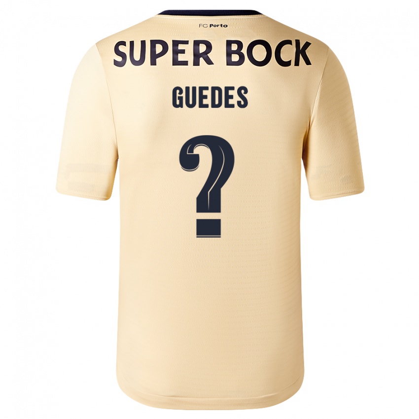 Niño Camiseta Gui Guedes #0 Beige-Dorado 2ª Equipación 2023/24 La Camisa Perú