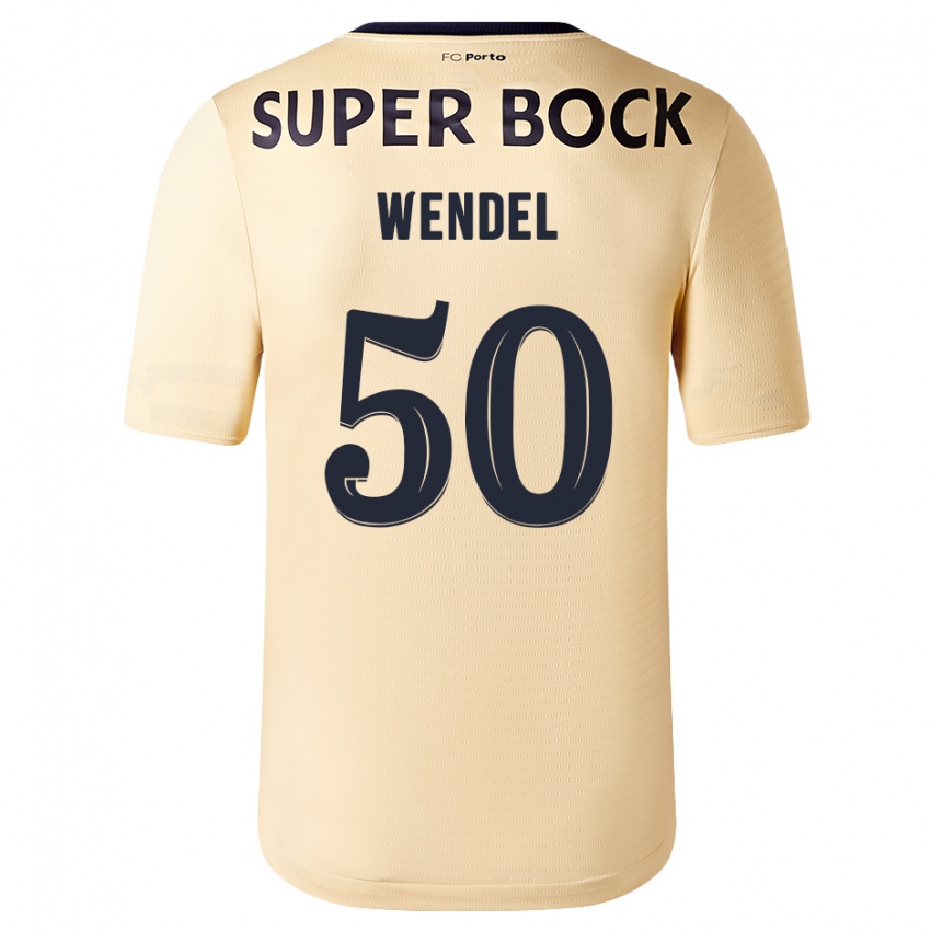 Niño Camiseta Wendel #50 Beige-Dorado 2ª Equipación 2023/24 La Camisa Perú