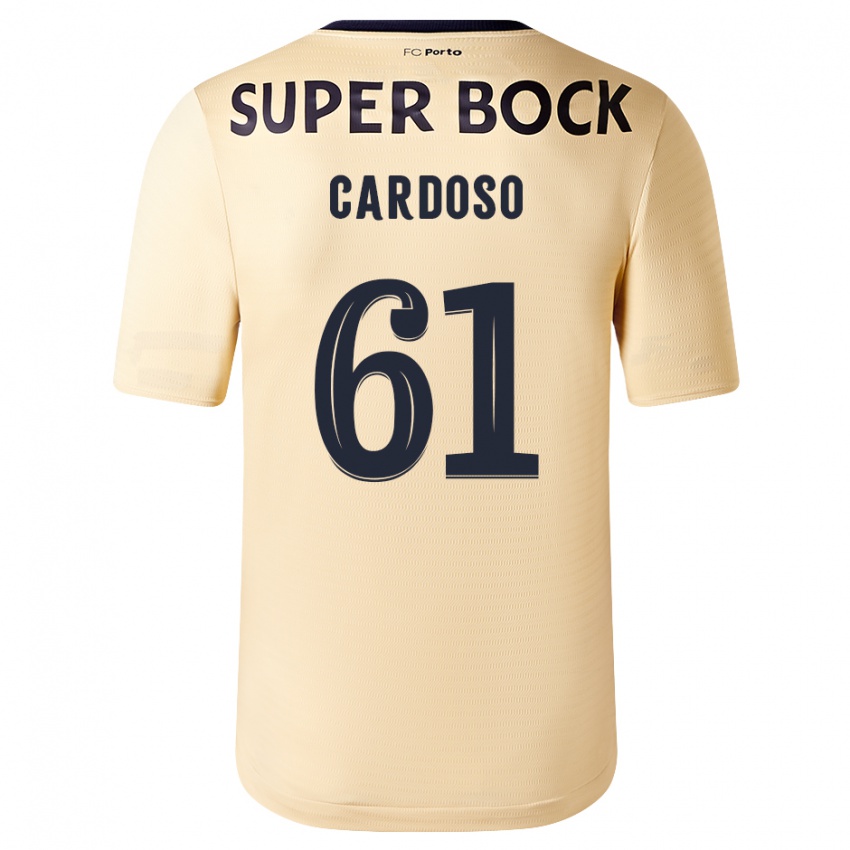 Niño Camiseta Ivan Cardoso #61 Beige-Dorado 2ª Equipación 2023/24 La Camisa Perú