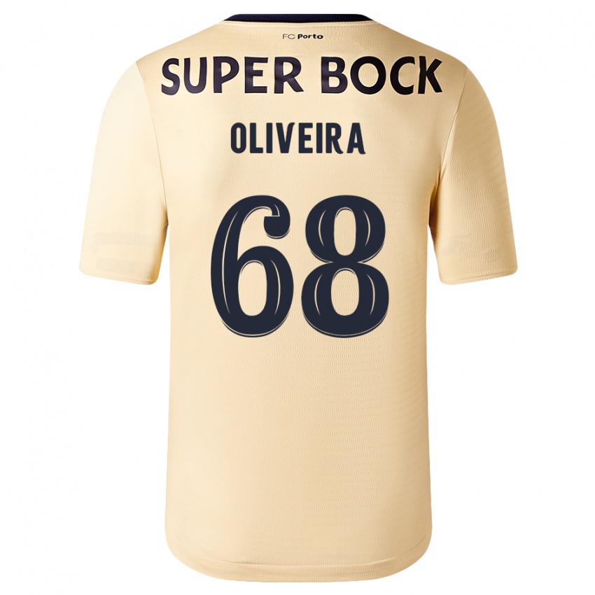 Niño Camiseta André Oliveira #68 Beige-Dorado 2ª Equipación 2023/24 La Camisa Perú