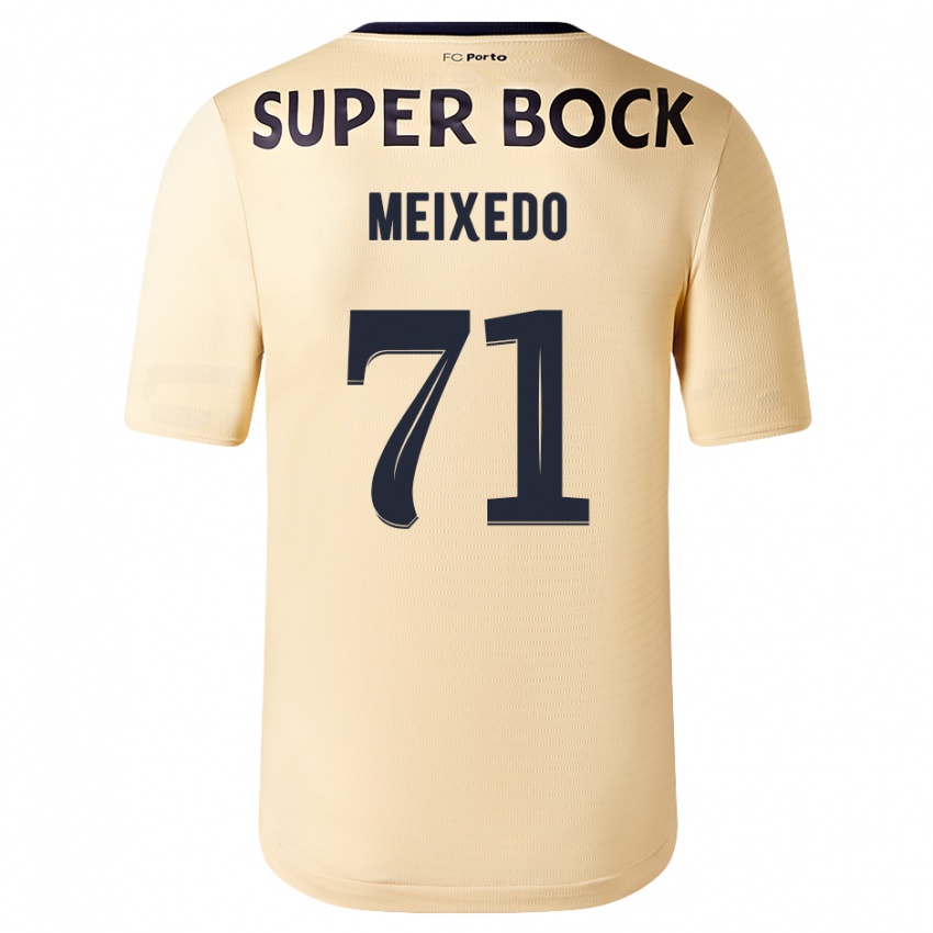 Niño Camiseta Francisco Meixedo #71 Beige-Dorado 2ª Equipación 2023/24 La Camisa Perú