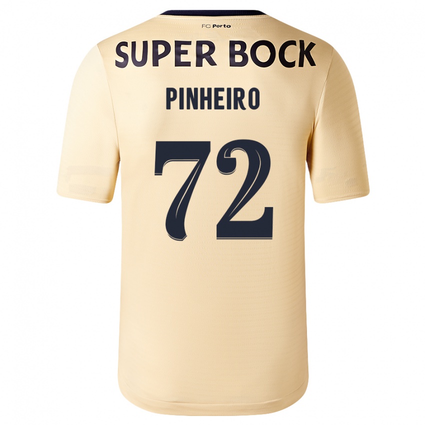 Niño Camiseta Rodrigo Pinheiro #72 Beige-Dorado 2ª Equipación 2023/24 La Camisa Perú