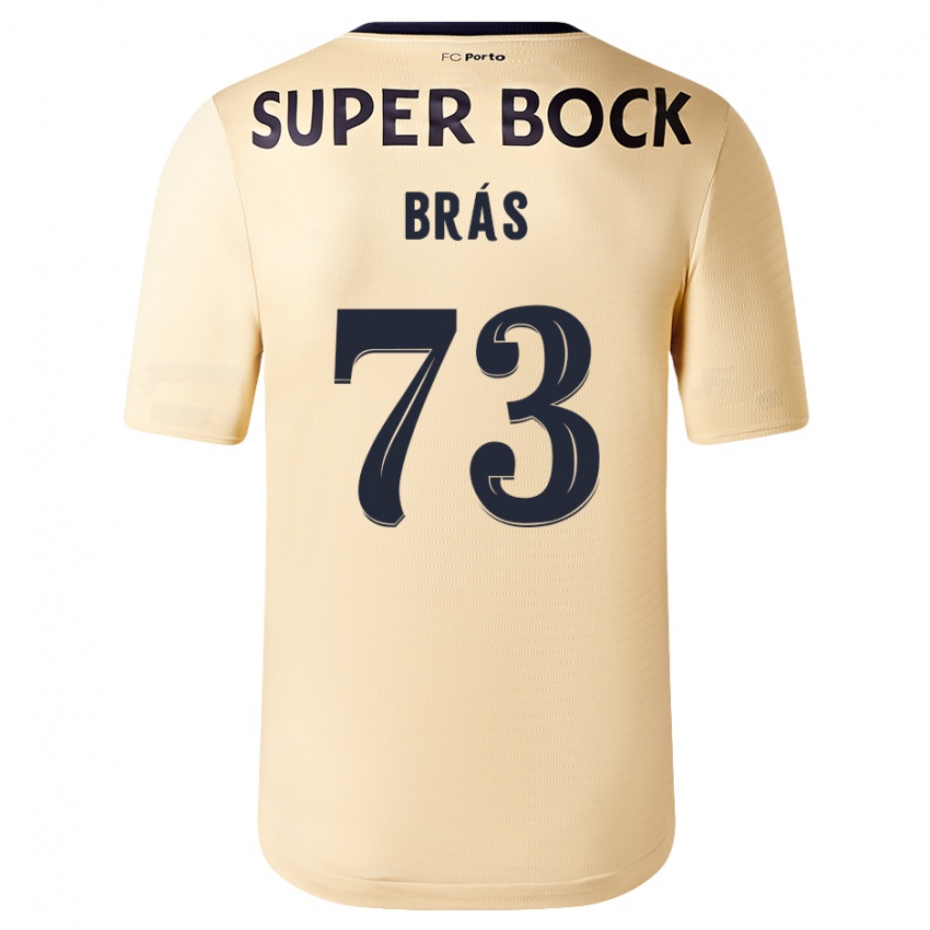 Niño Camiseta Gabriel Brás #73 Beige-Dorado 2ª Equipación 2023/24 La Camisa Perú