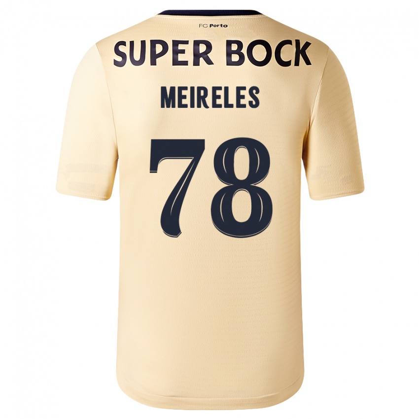 Niño Camiseta Jorge Meireles #78 Beige-Dorado 2ª Equipación 2023/24 La Camisa Perú