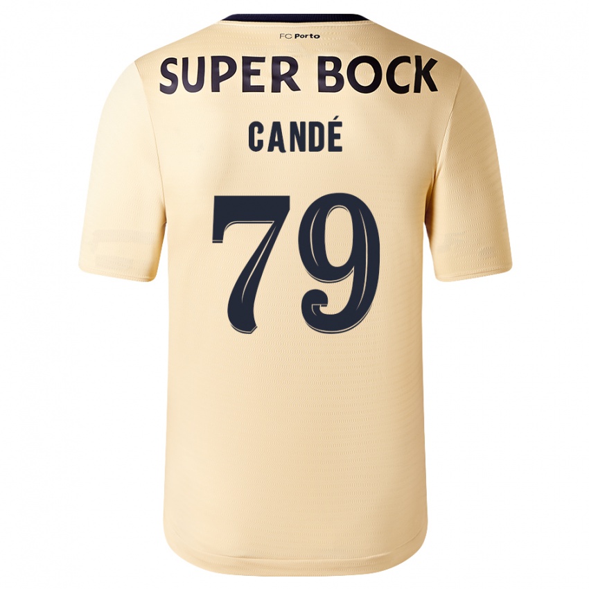 Niño Camiseta Umaro Candé #79 Beige-Dorado 2ª Equipación 2023/24 La Camisa Perú