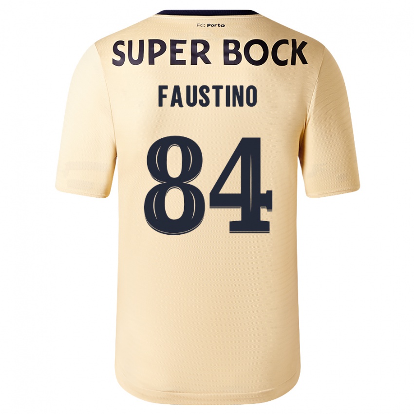 Niño Camiseta Levi Faustino #84 Beige-Dorado 2ª Equipación 2023/24 La Camisa Perú