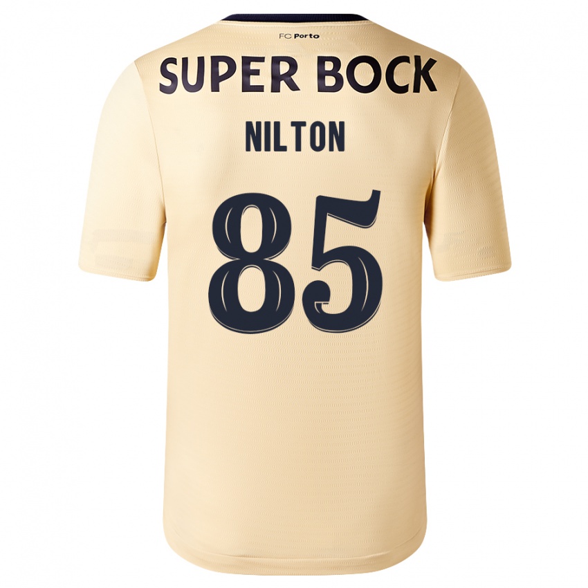 Niño Camiseta Nilton #85 Beige-Dorado 2ª Equipación 2023/24 La Camisa Perú