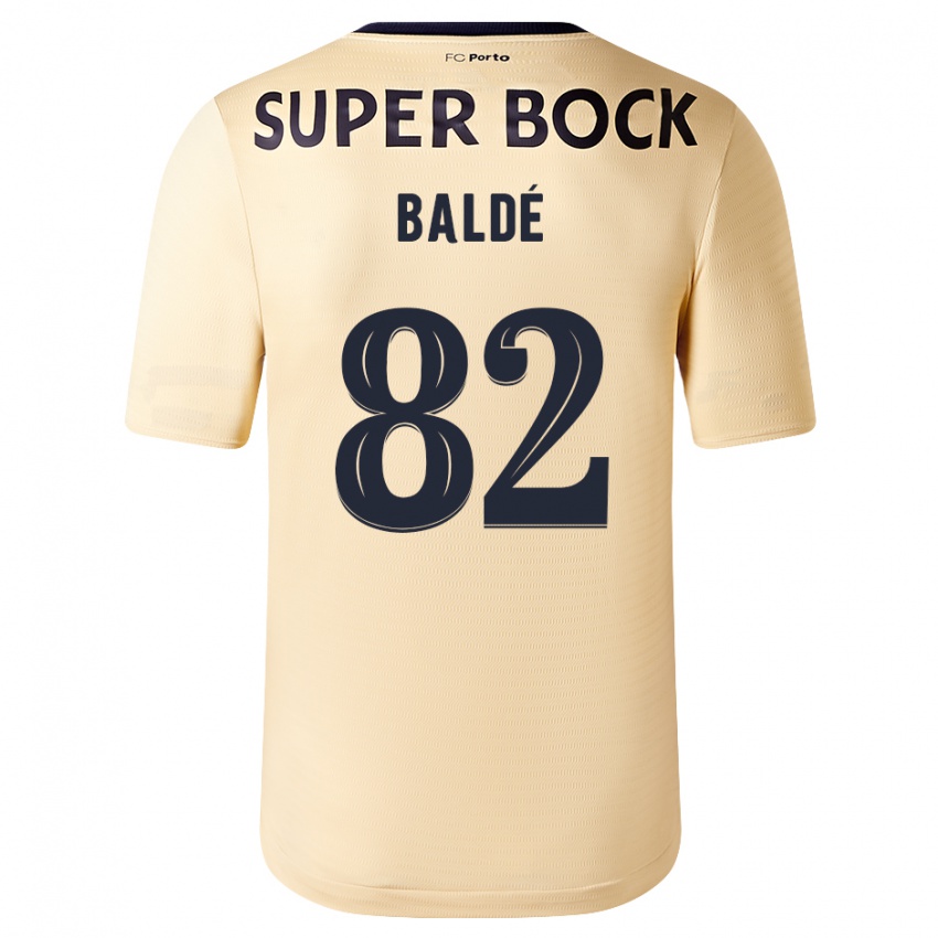 Niño Camiseta Alfa Baldé #82 Beige-Dorado 2ª Equipación 2023/24 La Camisa Perú